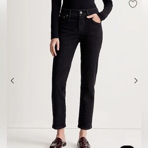 Women’s madewell midrise perfect vintage jean black 26